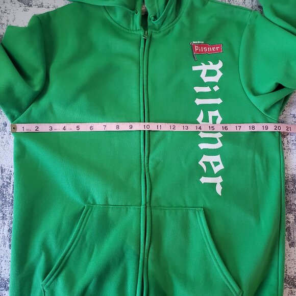 Pretty Sweet Green Pilsner Beer Zip Up Hoody - Picture 13 of 13